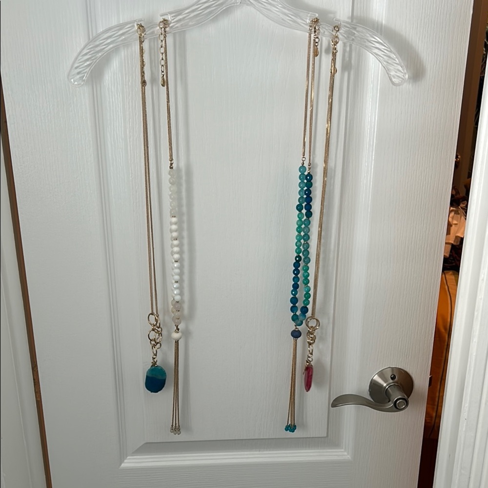 Elegant Beaded Necklaces with Tassels